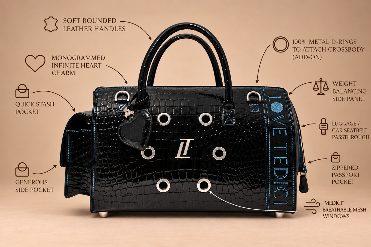 Coco V Black and Cobalt Carrier