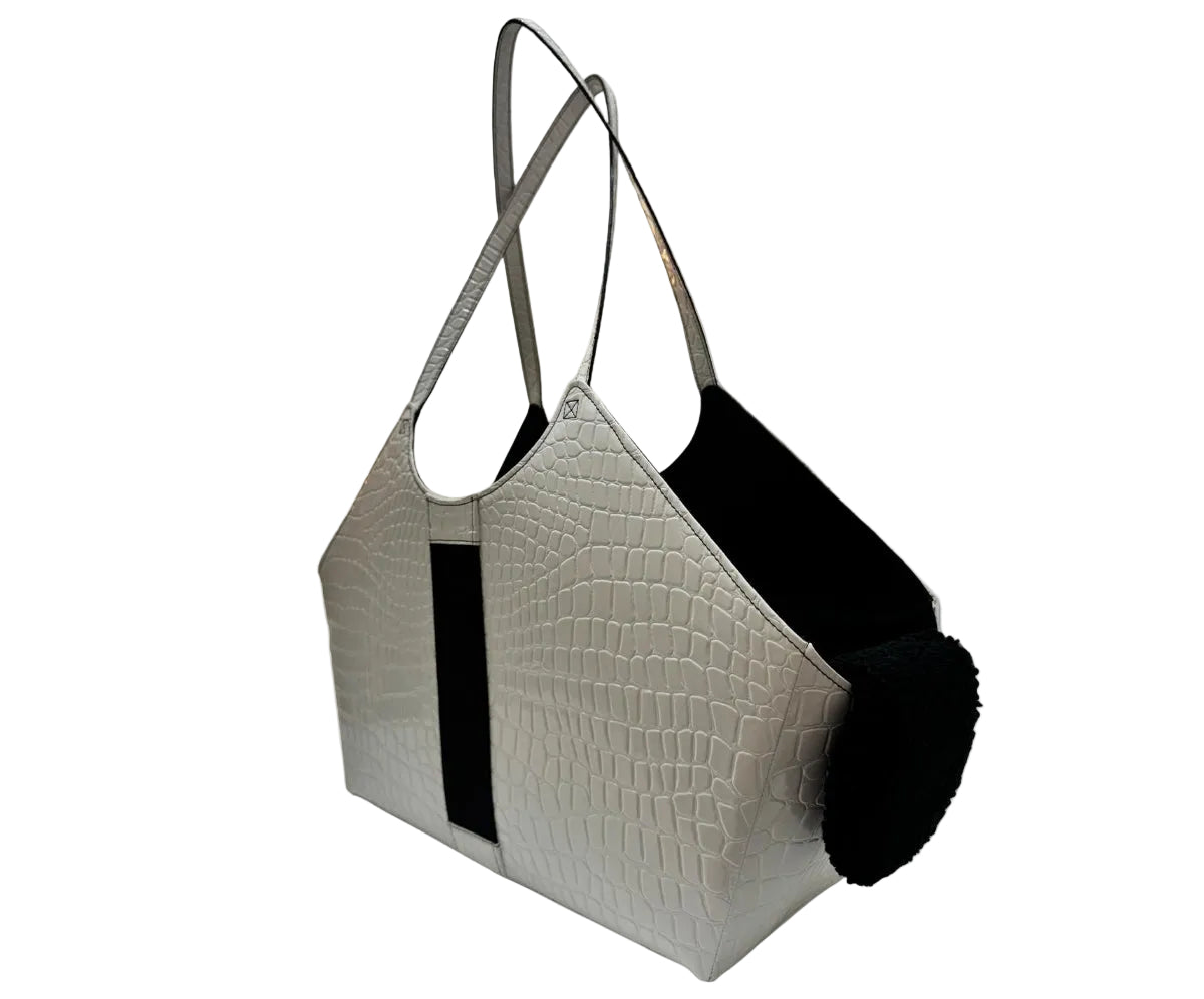 White Coco V - Black Strap -  City Carrier