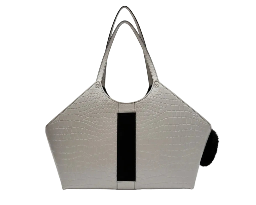 White Coco V - Black Strap -  City Carrier