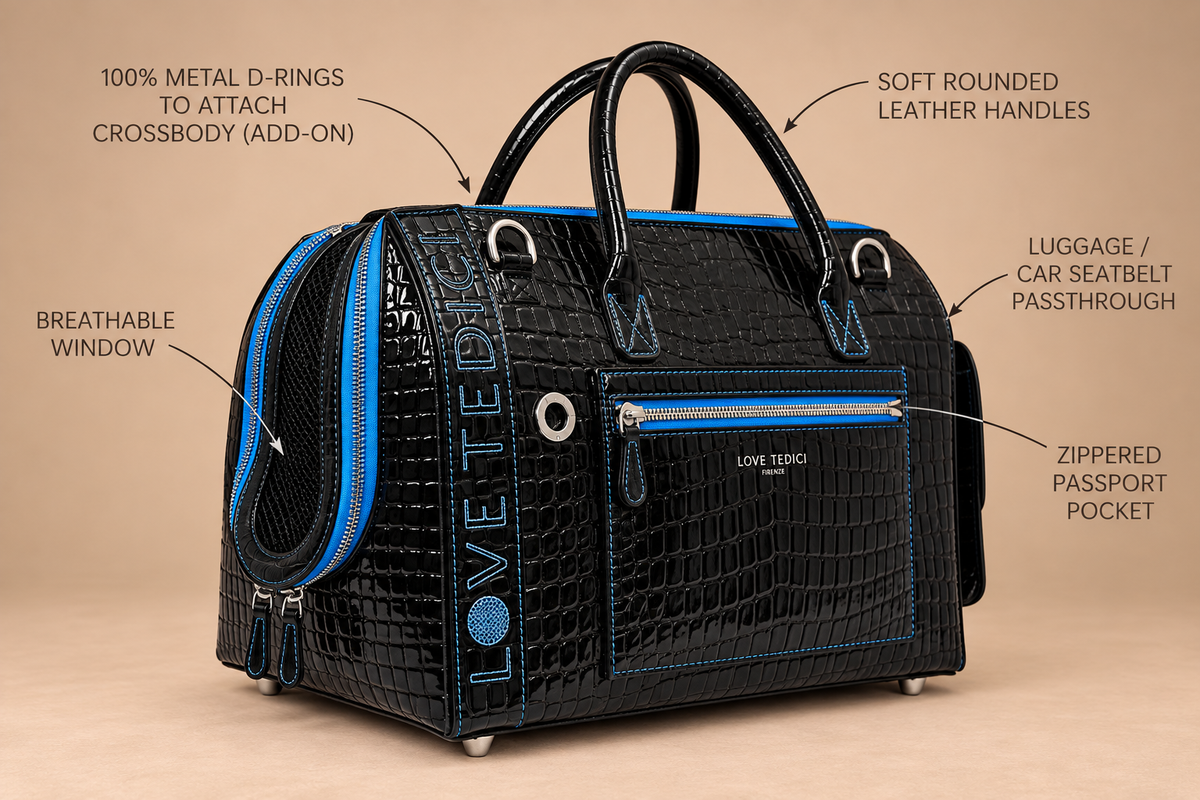 Coco V Black and Cobalt Carrier