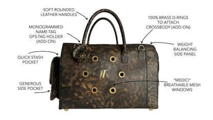 Portoro Black Marble Carrier