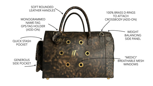 Portoro Black Marble Carrier