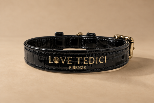 Coco V Leather Collar