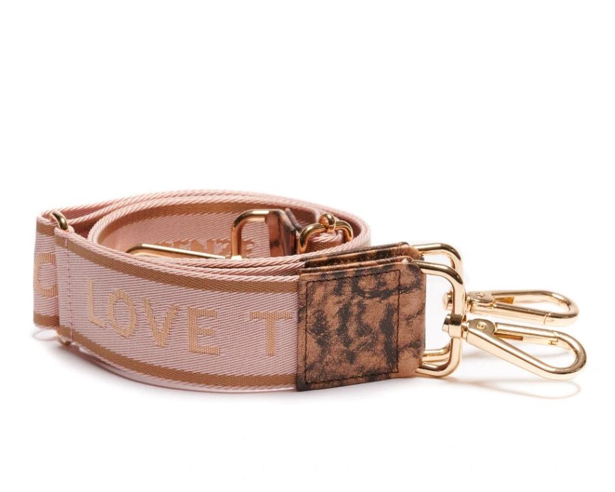 Crossbody straps : Pink & Gold